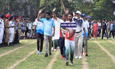 আন্তঃবিশ্ববিদ্যালয় অ্যাথলেটিক্সে যবিপ্রবির পাঁচ স্বর্ণ জয়