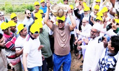 নেত্রকোণায় ঐতিহাসিক তিলকখালি খাল খনন কাজের উদ্বোধন