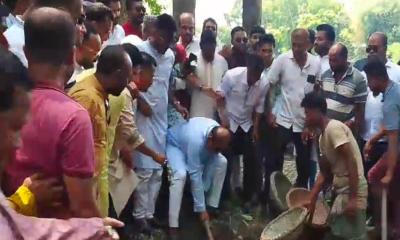 শরীয়তপুরে স্বনির্ভর খাল খনন কাজের উদ্বোধন