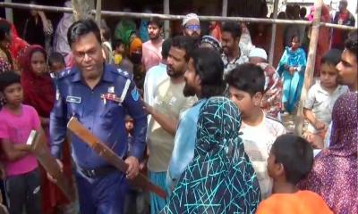 ফরিদপুরে কাপড় শুকানোর দড়ি টানানো নিয়ে বিরো