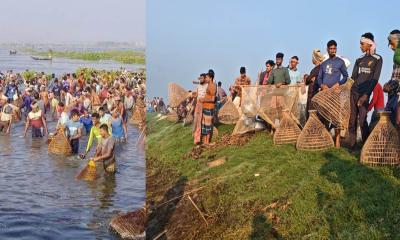 ভাঙ্গুড়ায় রুহুল বিলে বাউত উৎসবে মানুষের ঢল 