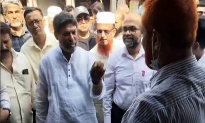 চরমুগরিয়া বাজারে এমপি জাহান্দার আলী মিয়ার ঝটিকা অভিযান