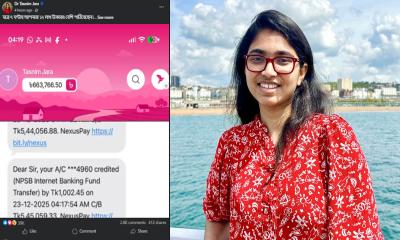 বানের পানির মতো তাসনিম জারার একাউন্টে ঢুকছে টাকা