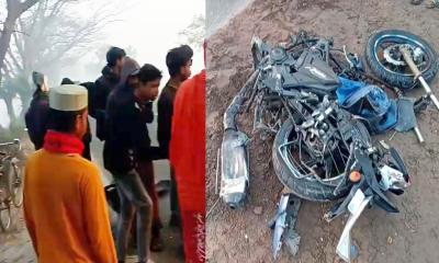 শ্বশুরবাড়ি যাওয়ার পথে সড়ক দুর্ঘটনায় মোটরসাইকেল আরোহী নিহত