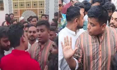 চট্টগ্রামে সাবেক মেয়র মনজুর আলমের বাসায় হাসনাত আবদুল্লাহকে ঘিরে বিক্ষোভ