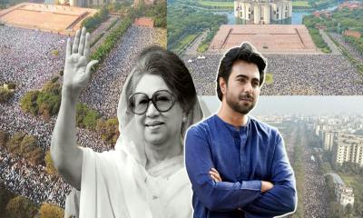ক্ষমতার বাইরে থেকেও মানুষের হৃদয়ে জায়গা করে নেওয়ার প্রমাণ এই জনসমুদ্র