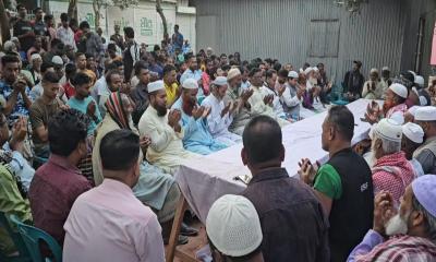 বাঞ্ছারামপুরে জোনায়েদ সাকির বিজয়ে শুকরানা ও মিলাদ মাহফিল