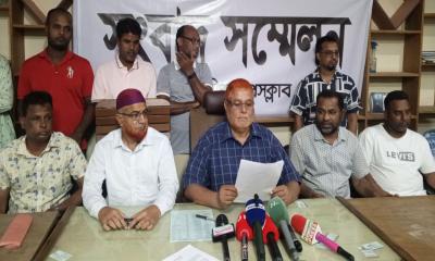 দলীয় পদ ফিরে পেতে বীর মুক্তিযোদ্ধা শাজাহান সাজুর সংবাদ সম্মেলন