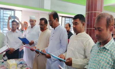 নাগরপুর মাধ্যমিক শিক্ষক সমিতির নবনির্বাচিত কমিটির শপথ গ্রহণ 