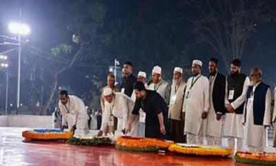 শহীদ মিনারে জামায়াত আমির, ‘রাষ্ট্রাচার’ না কি কৌশলী অবস্থান?