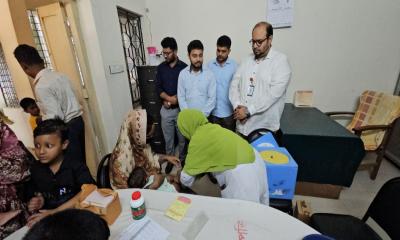 গোয়ালন্দে হাম-রুবেলা টিকাদান ক্যাম্পেইনের উদ্বোধন