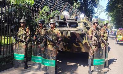 আজও ট্রাইব্যুনাল এলাকায় কঠোর নিরাপত্তা