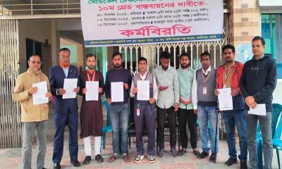 বাগাতিপাড়ায় গ্রেড পরিবর্তনের দাবিতে অর্ধদিবস কর্মবিরতি, স্বাস্থ্যসেবায় বিপর্যয়