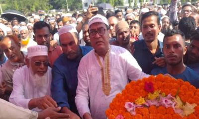 চিরনিদ্রায় শায়িত সাবেক সাংসদ মতিয়ার রহমান তালুকদার