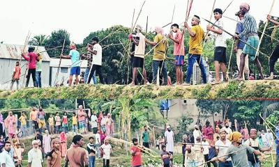 সরাইলে দুই ভাইয়ের মধ্যে দ্বন্দ্বের জেরে সংঘর্ষে অন্তত ১৫ জন আহত