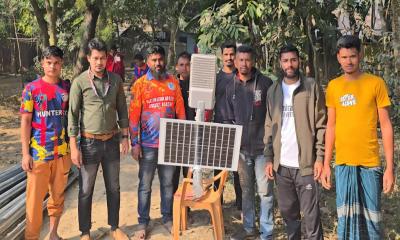 বিজয়নগরে প্রবাসীদের ব্যতিক্রমী উদ্যোগে আলোকিত হাটখোলা গ্রাম