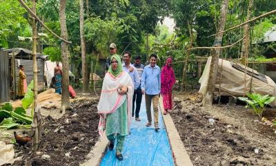 মানবিক ইউএনও লায়লা জান্নাতুল ফেরদৌস: প্রতিবন্ধীর জন্য করে দিলেন রাস্তা