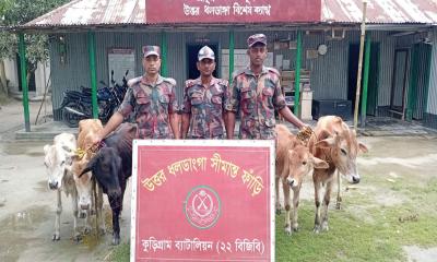কুড়িগ্রাম সীমান্তে এক মাসে ১ কোটি ৭১ লাখ টাকার ভারতীয় পণ্য জব্দ