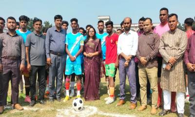 কালুখালীতে তারুণ্যের উৎসব উপলক্ষ্যে ফুটবল টুর্নামেন্ট উদ্বোধন
