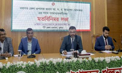 খুলনার নবাগত জেলা প্রশাসকের সাথে সাংবাদিকদের মতবিনিময়