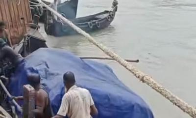 কর্ণফুলীতে স্রোতে ভেসে গেল মাছভর্তি সাম্পান