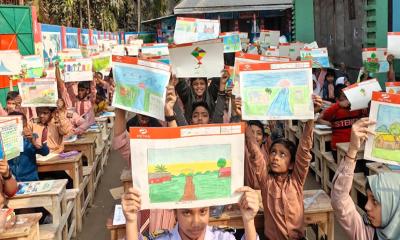 শিবরাম আদর্শ পাবলিক স্কুলে চিত্রাঙ্কন প্রতিযোগিতা ও পুরস্কার বিতরণ