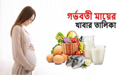 গর্ভবতী মায়ের খাবার তালিকা