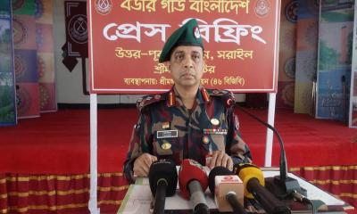 মৌলভীবাজারে উত্তর-পূর্ব রিজিয়ন সরাইলের পক্ষ থেকে সংবাদ সম্মেলন