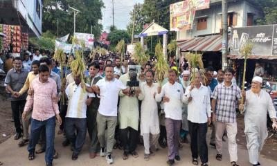 মাটিরাঙ্গায় বিএনপির ৩১ দফা বাস্তবায়নের লিফলেট বিতরণ ও গণসংযোগ