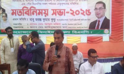 মহেশপুর-কোটচাঁদপুর বিএনপির মতবিনিময় সভা