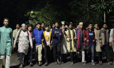  হাদীর উপর হামলার ঘটনায় নোবিপ্রবিতে বিক্ষোভ