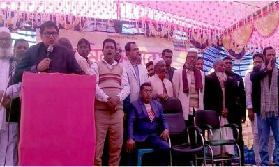 গাইবান্ধা-৩ আসনে ধানের শীষের প্রার্থীর পক্ষে শ্রমিক সমাবেশ