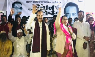 পূবাইলে হাজারো নারী ভোটার নিয়ে বিএনপির উঠান বৈঠক