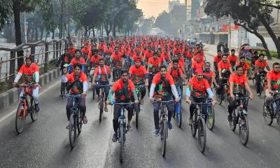 বিজয় দিবসে ছাত্রশিবিরের সাইকেল র‍্যালি