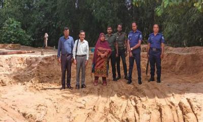 রাঙামাটিতে অবৈধভাবে বালু উত্তোলনের দায়ে লাখ টাকা জরিমানা