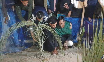 আমি এক হতভাগা বাবা, সন্তানকে কোলে নিতে পারিনি: বাড়ি ফিরে সাদ্দাম