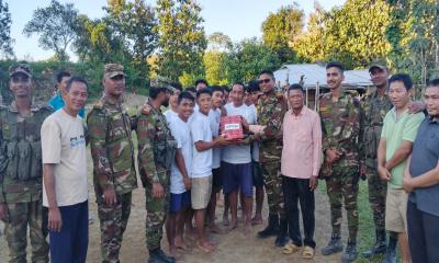 সাজেকে সেনাবাহিনীর আয়োজনে ফুটবল ম্যাচ অনুষ্ঠিত