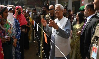 নির্বাচন সুষ্ঠুভাবে অনুষ্ঠিত হওয়ায় জাতির প্রতি প্রধান উপদেষ্টার কৃতজ্ঞতা  