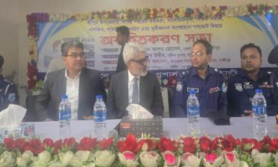 শ্রীপুরে গণভোট ও জাতীয় সংসদ নির্বাচন ঘিরে নাগরিকদের অবহিতকরণ সভা
