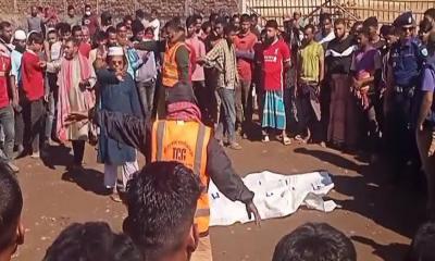 তাহিরপুরে ভারতীয় কয়লাবাহী ট্রাকের চাপায় যুবক নিহত