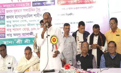 টাঙ্গাইলে সুলতান সালাউদ্দিন টুকুর পক্ষে ঐক্যবদ্ধ সনাতন ধর্মাবলম্বীরা