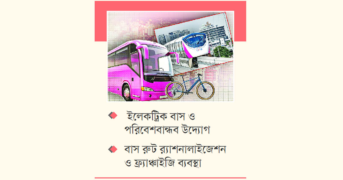 এবার ঢাকায় মনোরেল ও পিংক বাস