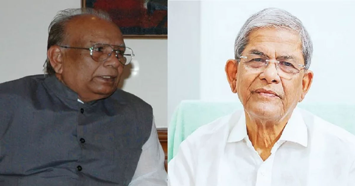 আ. লীগের সাবেক মন্ত্রীর মৃত্যুতে মির্জা ফখরুলের শোক প্রকাশ