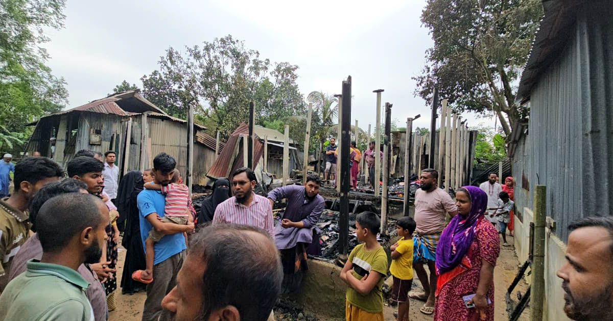 ভালুকায় ভয়াবহ অগ্নিকাণ্ডে সাতটি বসতঘর পুড়ে ছাই, ২০ লাখ টাকার ক্ষতি
