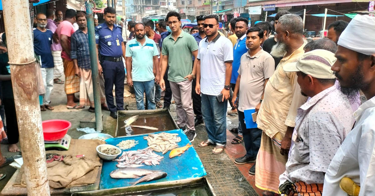 ভেড়ামারায় জেলিযুক্ত চিংড়ি বিক্রির দায়ে ব্যবসায়ীকে জরিমানা, মাছ ধ্বংস