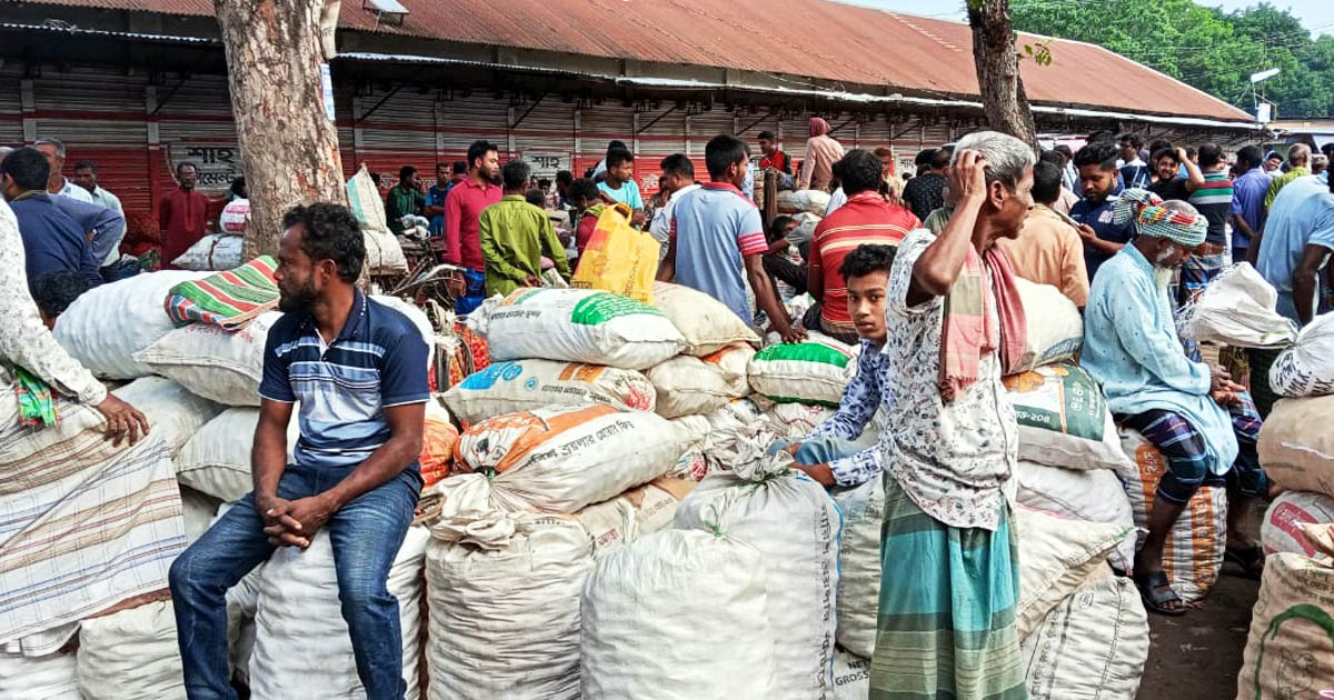 অবৈধ ধলতা ও সিন্ডিকেটের অভিযোগে উত্তাল রাজবাড়ীর পেঁয়াজ বাজার
