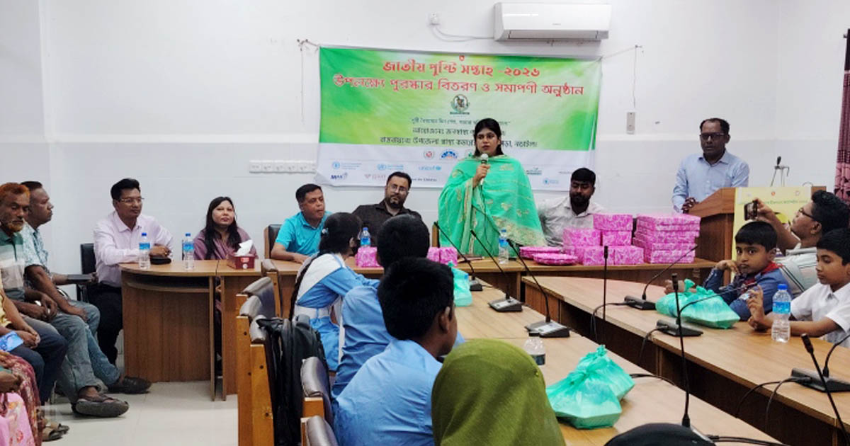 পুষ্টিযুক্ত খাবার খাবো, সুস্থ সবল দেহ গড়বো: ইউএনও শাম্মী কায়সার