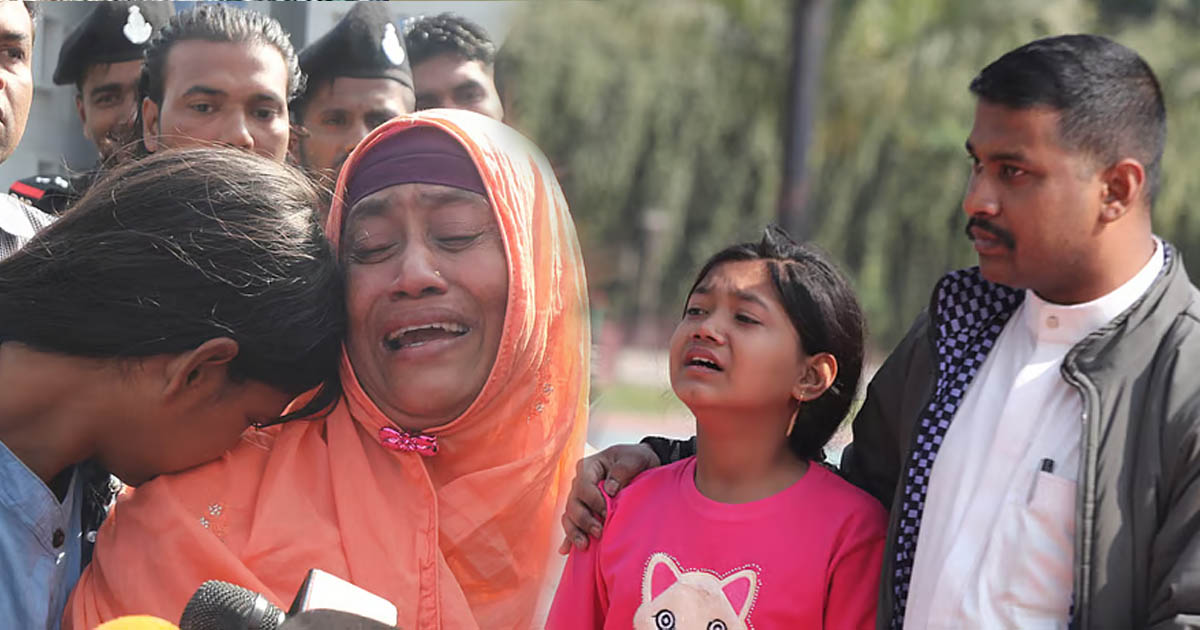 আব্বু কথা বলছে না কেন, সলিমপুরে নিহত র‍্যাব কর্মকর্তার নিথর দেহের সামনে মুনতাহার আর্তনাদ