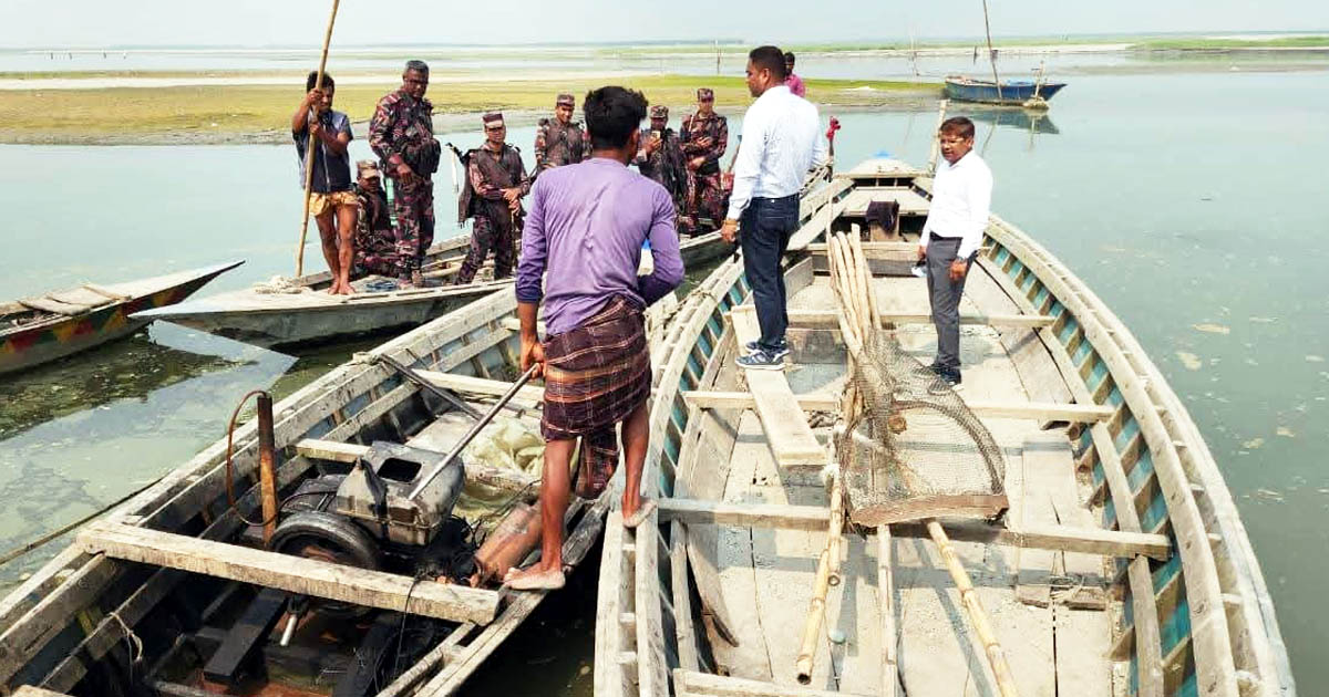 তিস্তায় অবৈধ পাথর উত্তোলন বন্ধে ডিমলা প্রশাসনের সাঁরাশি অভিযান