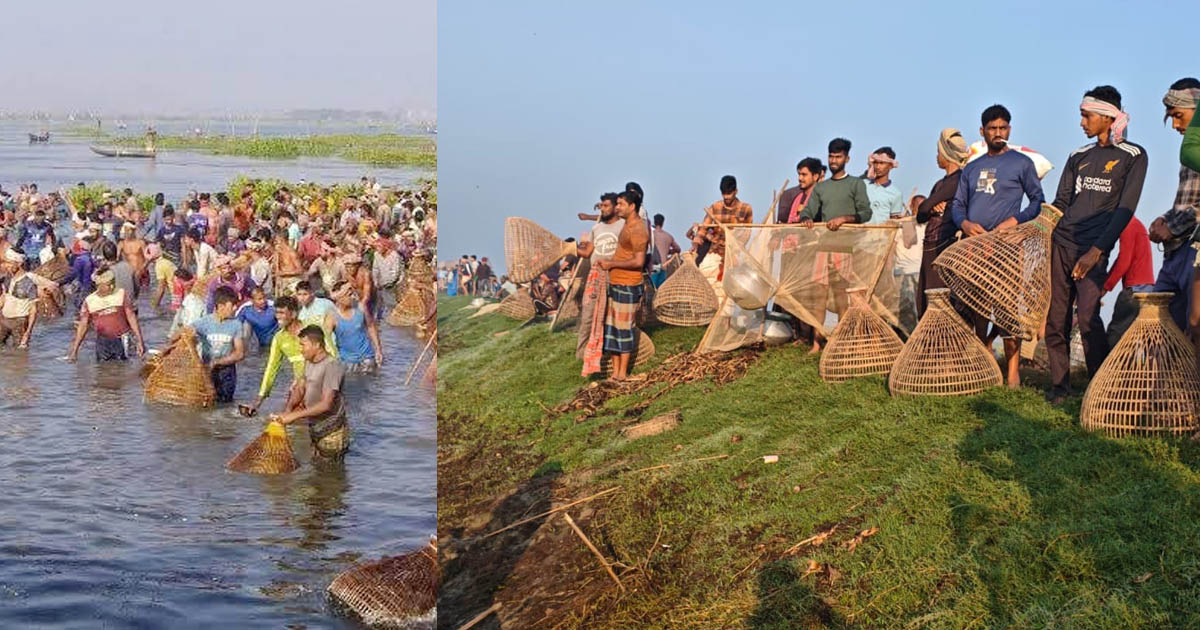 ভাঙ্গুড়ায় রুহুল বিলে বাউত উৎসবে মানুষের ঢল 